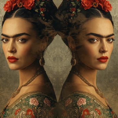 Frida Kahlo Self-Portrait Reimagined